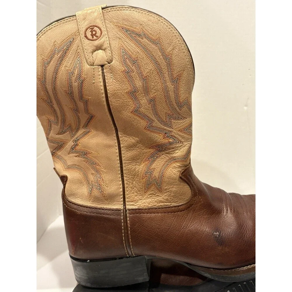 Tony Lama 3R Brown Leather Western Cowboy Boots Men’s 10.5 EE Made in USA